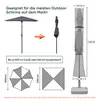Sekey Sonnenschirm Schutzhülle für Ø 400 cm Gartenschirm Produktbild-Vorschau 4