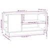 TV-Schrank Honigbraun 80x35x40,5 cm Massivholz Kiefer Produktbild-Vorschau 9