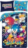 Juego de sábanas Sonic, diseño arcoíris, 140 x 200 cm Vista previa de la imagen del producto 1