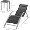 Outsunny 3-tlg. Gartenliege mit Tisch Gartensitzgruppe Mesh Produktbild-Vorschau 3