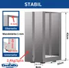 DanDiBo 2x telaio per panca in acciaio inox 43 x 30 cm Anteprima dell’immagine prodotto 2