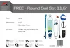 F2  Stand up Paddle Board FREE - Round Sail - SET SUP 11,6  Produktbild-Vorschau 6