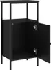 vidaXL Noční stolky 2 ks Černá 41x31x80 cm Dřevěný materiál Náhled obrázku produktu 5