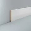 Sockelleiste weiß 10 x 80 mm MDF foliert RAL 9016 Fußleiste Produktbild-Vorschau 1