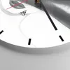 Wanduhr - Rund - Glasuhr - Frau Hut Schwarzweiß - 30x30cm - Produktbild-Vorschau 5
