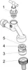 Js Auslaufventil Mit Rb,Rv,Sv Knebel-Ot,1/2",Matt Produktbild-Vorschau 3