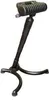 A black standing aid or stool on a white background. Produktbild-Vorschau