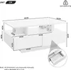 OKWISH Table Basse - Design Moderne avec 2 Tiroirs et Voir les images du produit 4