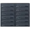 12-fach Briefkastenanlage Anthrazit Ral 7016, 25 cm Tiefe, Produktbild-Vorschau 2