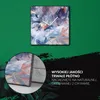 Coloray Uhr auf Leinwand 30x30 cm Wand Uhr Dekoration Produktbild-Vorschau 5