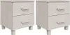 VidaXL 340409, Biały, MDF, Drewno sosnowe, HAMAR, 400 mm, Podgląd zdjęcia produktu 2