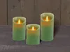3er Set LED Echtwachskerze Kerze Farbauswahl Timer Produktbild-Vorschau 1
