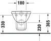 WC suspendus Duravit 1930, lavable, 0182090000, 0182090000 Anteprima dell’immagine prodotto 9