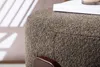 Coffey puf, podnóżkiem Ø52,5cm  brązowy, ciemny szary. Podgląd zdjęcia produktu 3