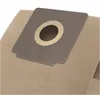 A close-up view of a vacuum cleaner bag's opening with a cardboard collar and a golden ring around the opening. Anteprima dell’immagine prodotto