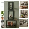 Étagère murale Relaxdays, lot de 3, métal et MDF, 3 Voir les images du produit 3