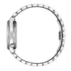 A side view of a silver watch with a metal band, isolated on a white background. Voir les images du produit