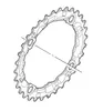 Shimano M510/440/415 Kettenblatt Silber 32t Silber 32t Produktbild-Vorschau 4
