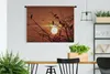 MuchoWow® Wandteppich Wandbehang Sonne - Krähe - Zweig Produktbild-Vorschau 2