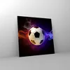 Bilder auf glas - Abstrakt ball flamme fußball - 40x40cm - Produktbild-Vorschau 4