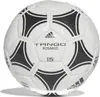 A white Adidas Tango Rosario soccer ball with black accents is shown against a white background. Náhľad obrázku produktu