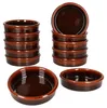 12x Escuro Cazuela Ø12cm 200ml Tonschale dunkelbraun Tapas Produktbild-Vorschau 2