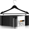 A stack of black hangers with a label indicating quantity options. Produktbild-Vorschau