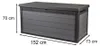 KETER Boîte de rangement Cortina 570 L Gris/Antracite Voir les images du produit 20