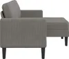 vidaXL Canapé 2 places avec chaise longue en L gris clair Voir les images du produit 3