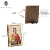 NKlaus Heiliger Pantaleon Holz Ikone 10x12cm christlich Produktbild-Vorschau 2