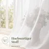 2 rideaux d'extérieur transparents, hydrofuges, en voile, Voir les images du produit 4