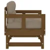 [Home] Gartenstühle mit Kissen 2 Stk. Honigbraun Massivholz Produktbild-Vorschau 5