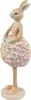 Clayre & Eef Dekorationsfigur Kaninchen 9x7x22 cm Beige Produktbild-Vorschau 2
