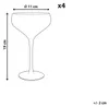 BELIANI Champagnerschalen 4er Set Transparent Schimmernd Produktbild-Vorschau 3