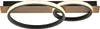Selltec Deckenleuchte Mattschwarz LED Ringform Holzoptik Produktbild-Vorschau 5