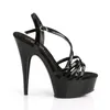 DELIGHT-613 Damen Sandale von Pleaser, Schwarz  , EU 38, US Produktbild-Vorschau 5