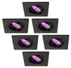 Ledvion lot de 6 spot encastre LED noir RGB dimmable WiFi Voir les images du produit 1