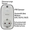 Presa di corrente con rilevatore di movimento 230V 1200Watt Anteprima dell’immagine prodotto 2