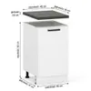ULWEHOME | Unterschrank 40 cm Weiß matt, Küchenunterschrank Produktbild-Vorschau 2