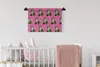 MuchoWow® Wandteppich Wandbehang Tier - Muster - Rosa 60x40 Produktbild-Vorschau 2