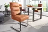 riess-ambiente Design Freischwinger Stuhl COMFORT hellbraun Produktbild-Vorschau 2