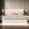 ProximaX Polsterbett 140x190 cm aus Samt in Beige mit LED & Produktbild-Vorschau 14