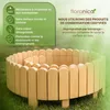 Floranica Bordure de Jardin en bois 40 x 200 cm Brun clair Voir les images du produit 9
