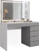 Schminktisch Vicco Elise Weiß/Grau/Grau 115 cm mit Produktbild-Vorschau 1