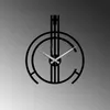 Opviq, Intricate, Wanduhren, Schwarz, Metall, 49 x 38 cm Produktbild-Vorschau 4