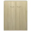 vidaXL Kredens dąb sonoma 60x30x75 cm materiał Podgląd zdjęcia produktu 5