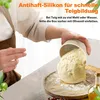 4er Set Pizza-Teigboxen mit Deckel – Runde Silikon-Behälter Produktbild-Vorschau 4