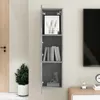 vidaXL TV-Schrank Betongrau 30,5x30x110 cm Holzwerkstoff Produktbild-Vorschau 8