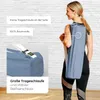 2x Baumwolle Tragetasche für Yogamatte Grau mit Tragegurt Produktbild-Vorschau 3