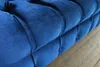 Chesterfield Blaue Leder Couch Klassische Sofa Sitz Polster Produktbild-Vorschau 6